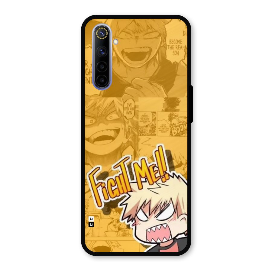 Fight Me Challenge Metal Back Case for Realme 6
