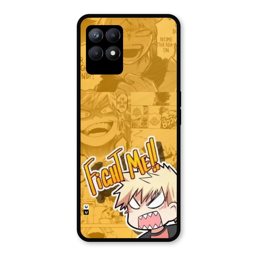 Fight Me Challenge Metal Back Case for Realme 8i