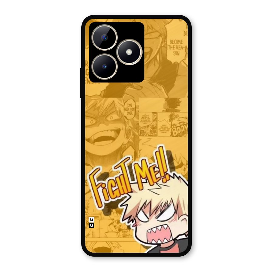 Fight Me Challenge Metal Back Case for Realme C53