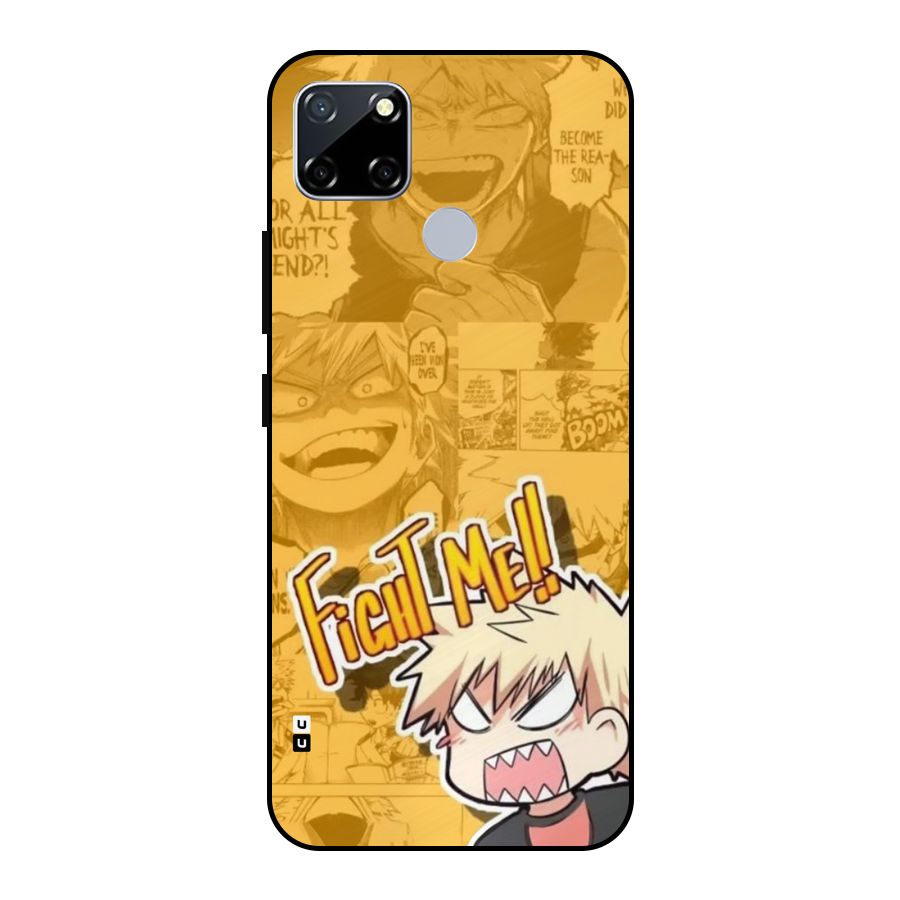 Fight Me Challenge Metal Back Case for Realme Narzo 20