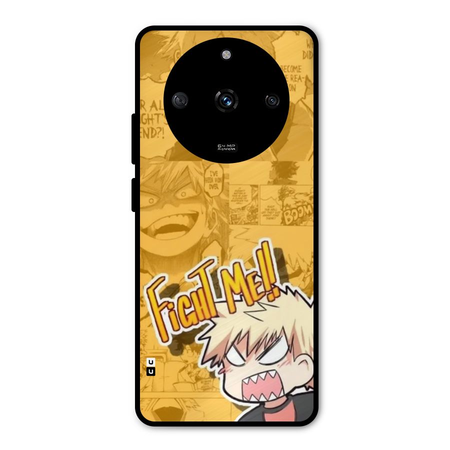 Fight Me Challenge Metal Back Case for Realme Narzo 60 5G