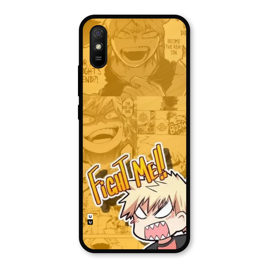 Fight Me Challenge Metal Back Case for Redmi 9i
