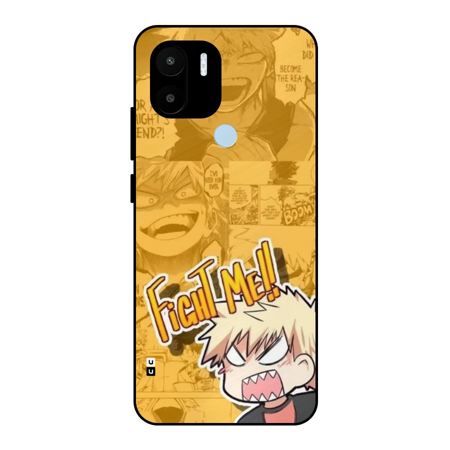 Fight Me Challenge Metal Back Case for Redmi A1 Plus