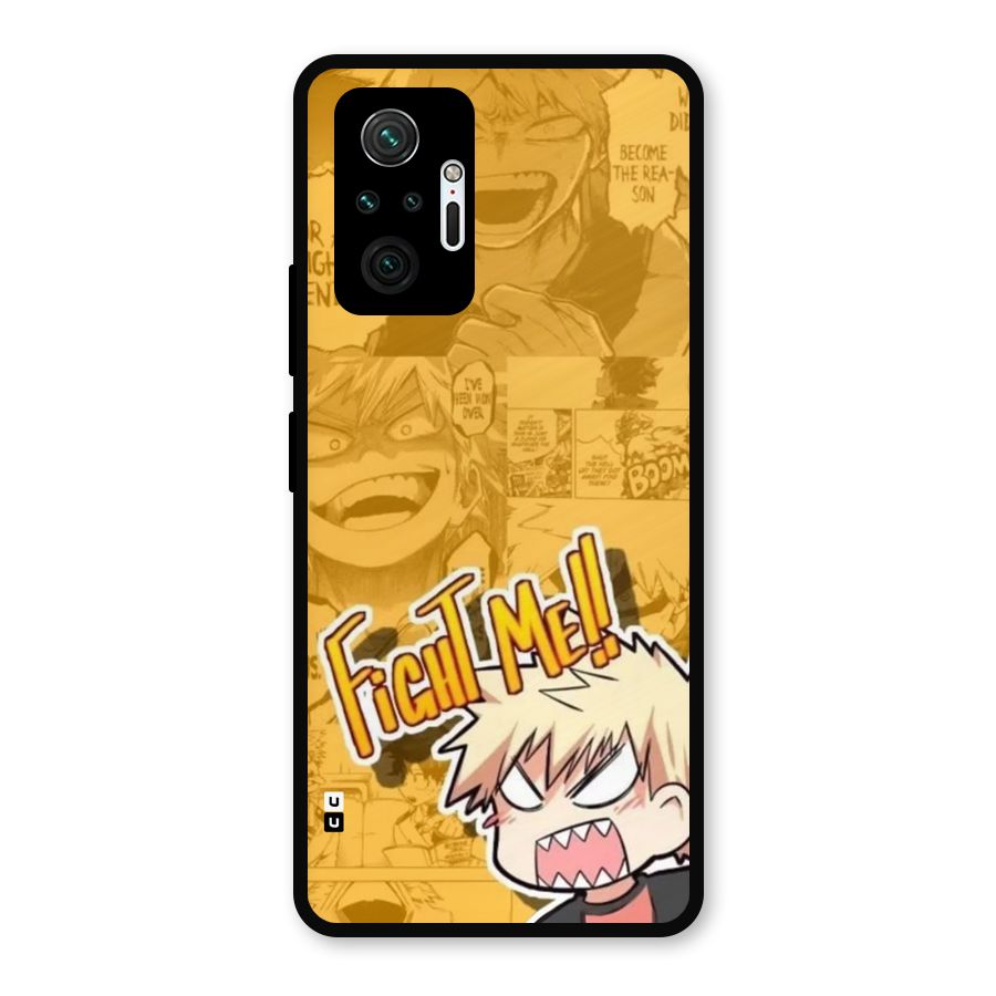Fight Me Challenge Metal Back Case for Redmi Note 10 Pro