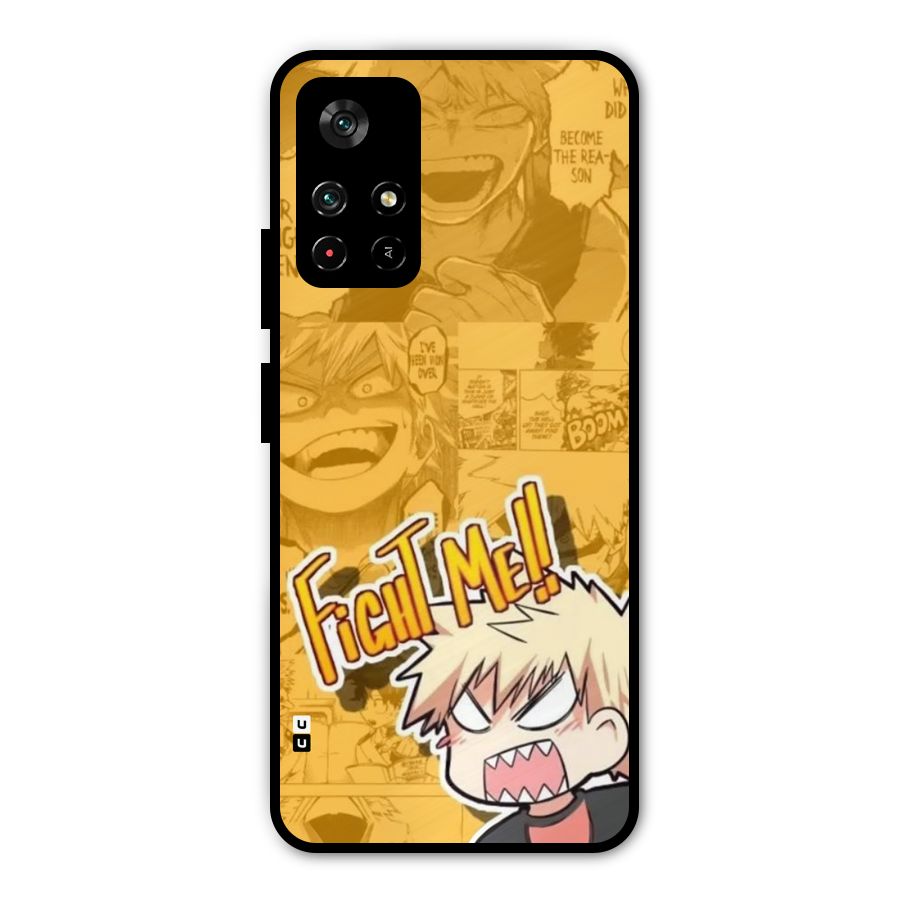 Fight Me Challenge Metal Back Case for Redmi Note 11T 5G