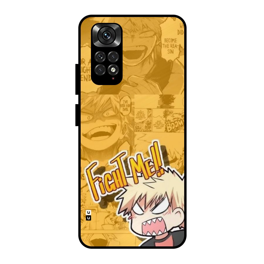 Fight Me Challenge Metal Back Case for Redmi Note 11 Pro Plus 5G