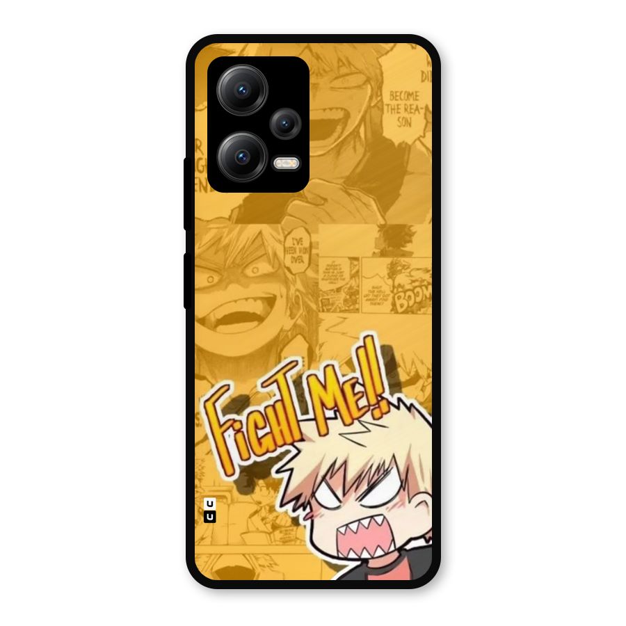 Fight Me Challenge Metal Back Case for Redmi Note 12 5G
