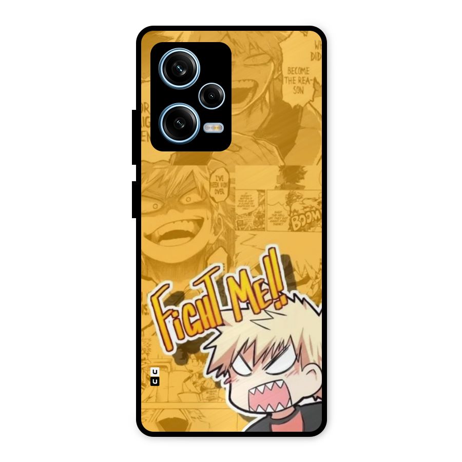 Fight Me Challenge Metal Back Case for Redmi Note 12 Pro
