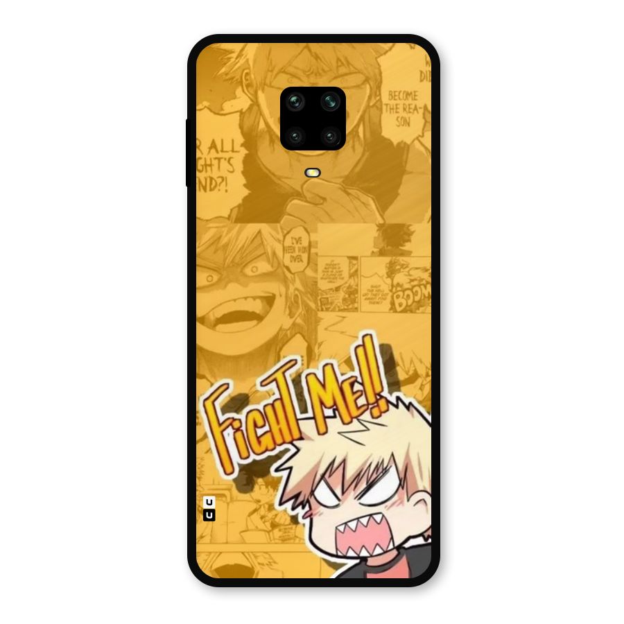 Fight Me Challenge Metal Back Case for Redmi Note 9 Pro