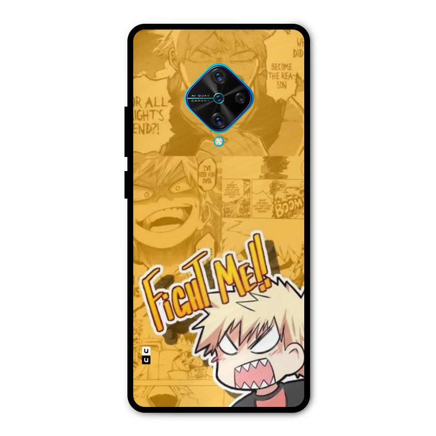 Fight Me Challenge Metal Back Case for Vivo S1 Pro