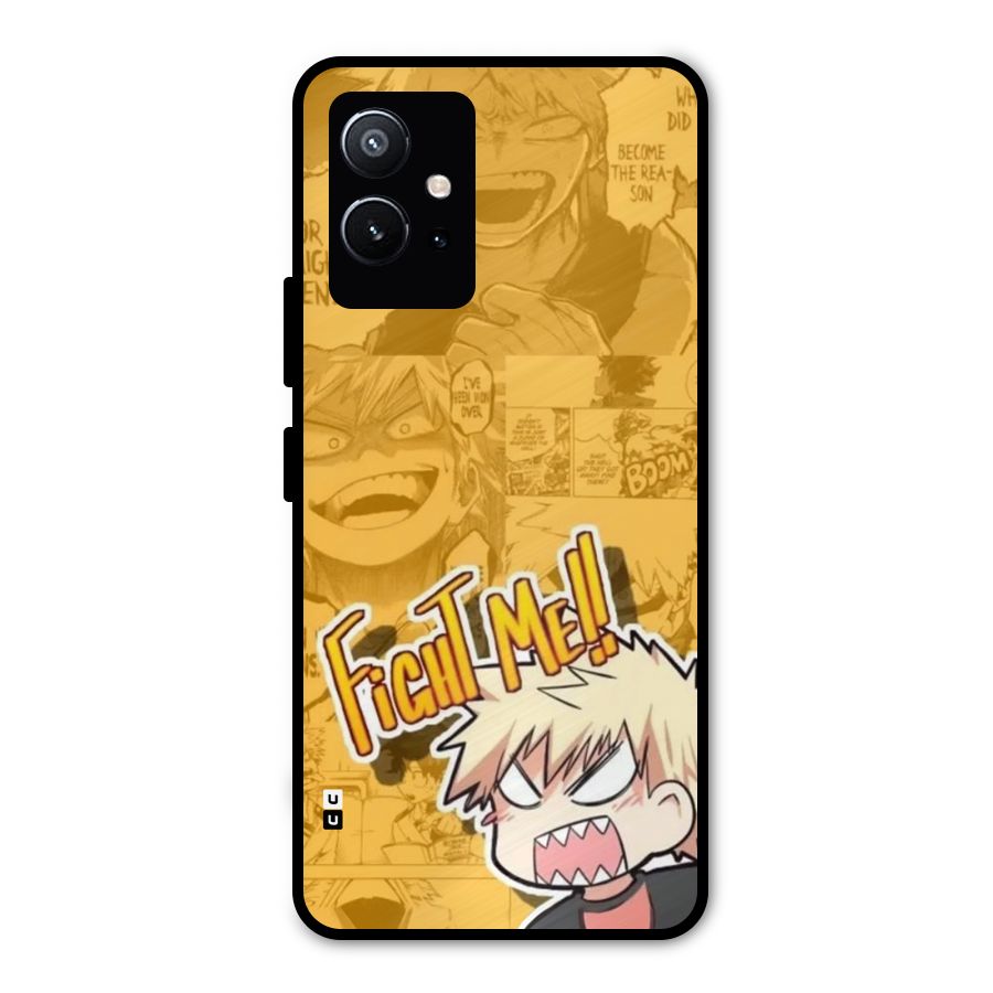 Fight Me Challenge Metal Back Case for Vivo T1 5G