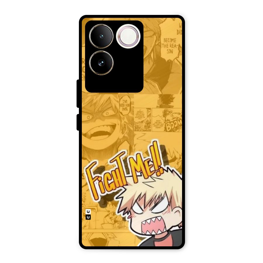 Fight Me Challenge Metal Back Case for Vivo T2 Pro