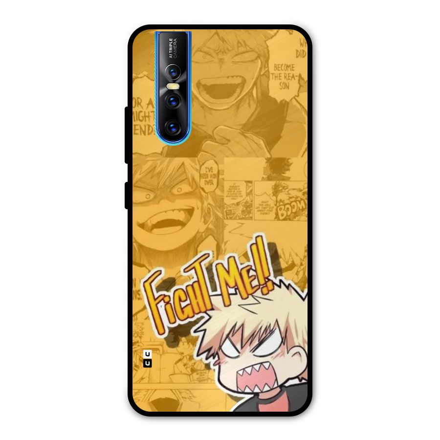 Fight Me Challenge Metal Back Case for Vivo V15 Pro