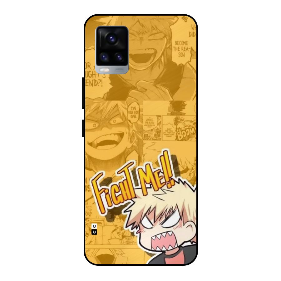 Fight Me Challenge Metal Back Case for Vivo V20 2021