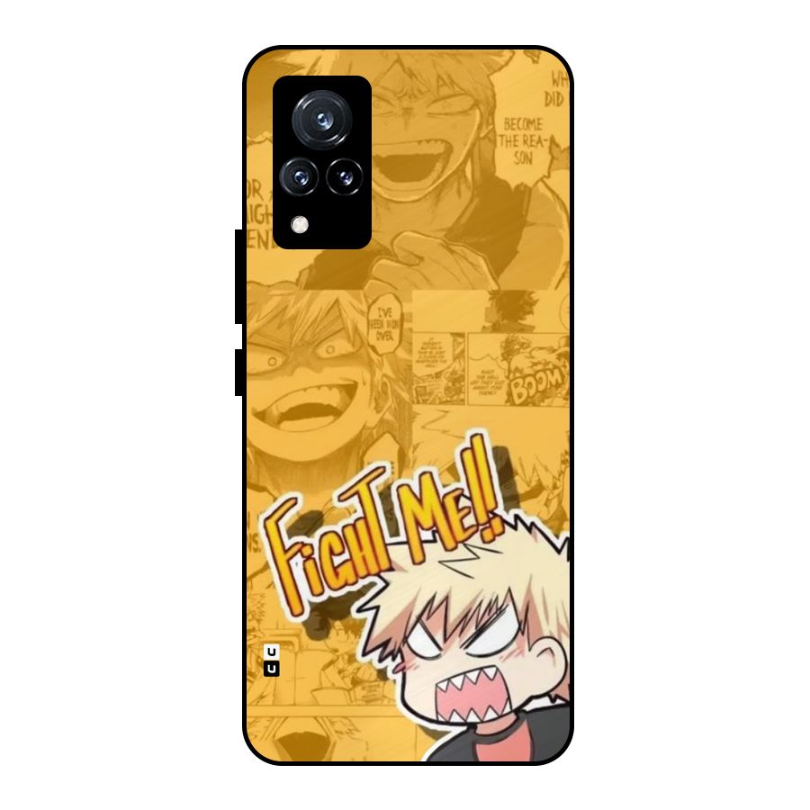 Fight Me Challenge Metal Back Case for Vivo V21 5G