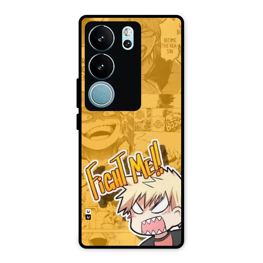 Fight Me Challenge Metal Back Case for Vivo V29 Pro