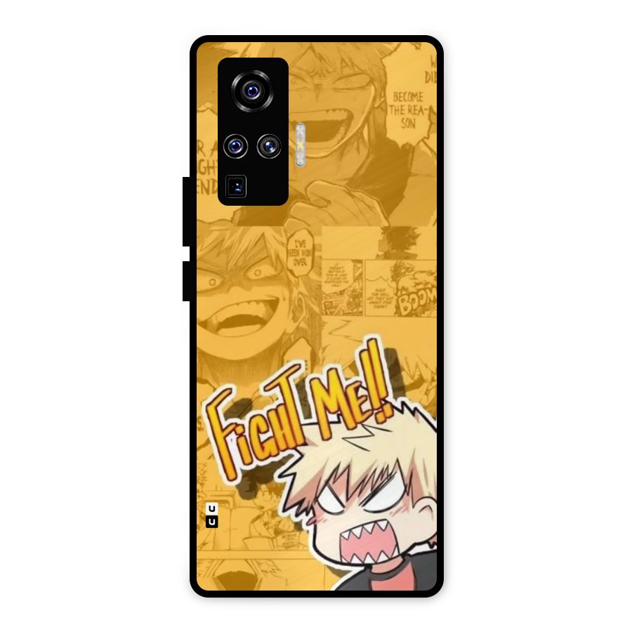 Fight Me Challenge Metal Back Case for Vivo X50 Pro