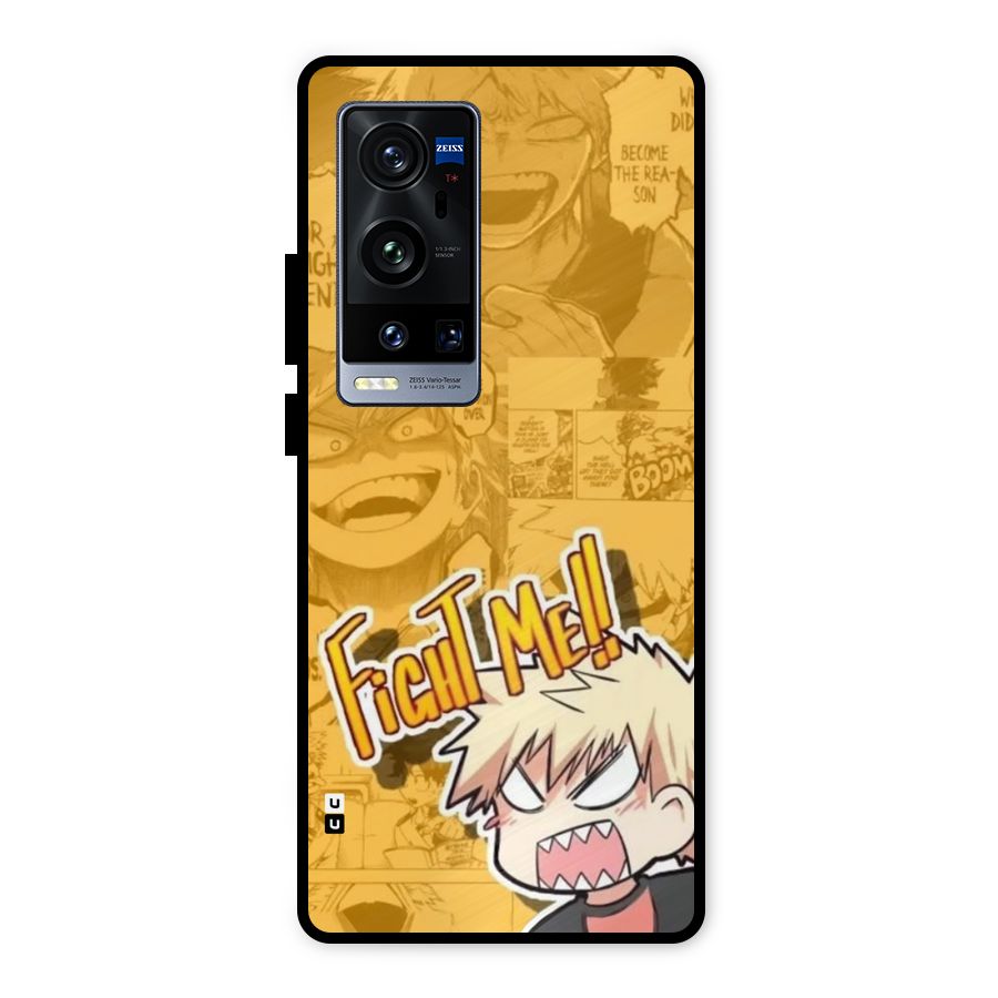 Fight Me Challenge Metal Back Case for Vivo X60 Pro Plus