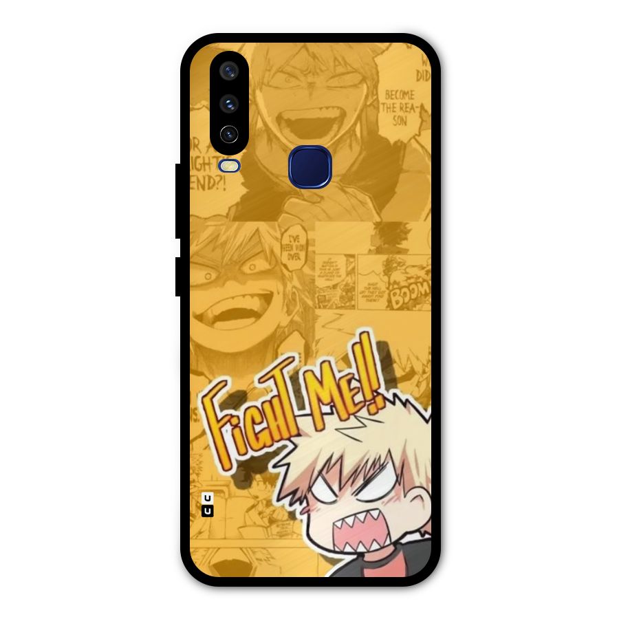 Fight Me Challenge Metal Back Case for Vivo Y12