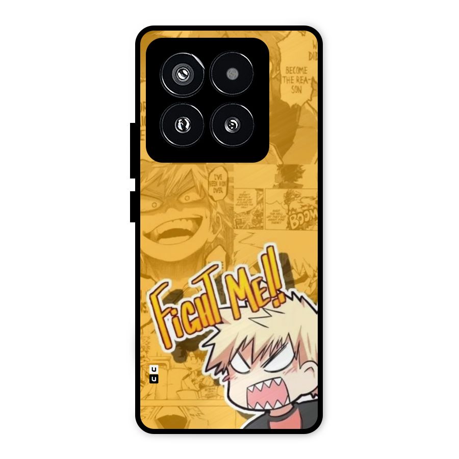 Fight Me Challenge Metal Back Case for Xiaomi 14 Pro