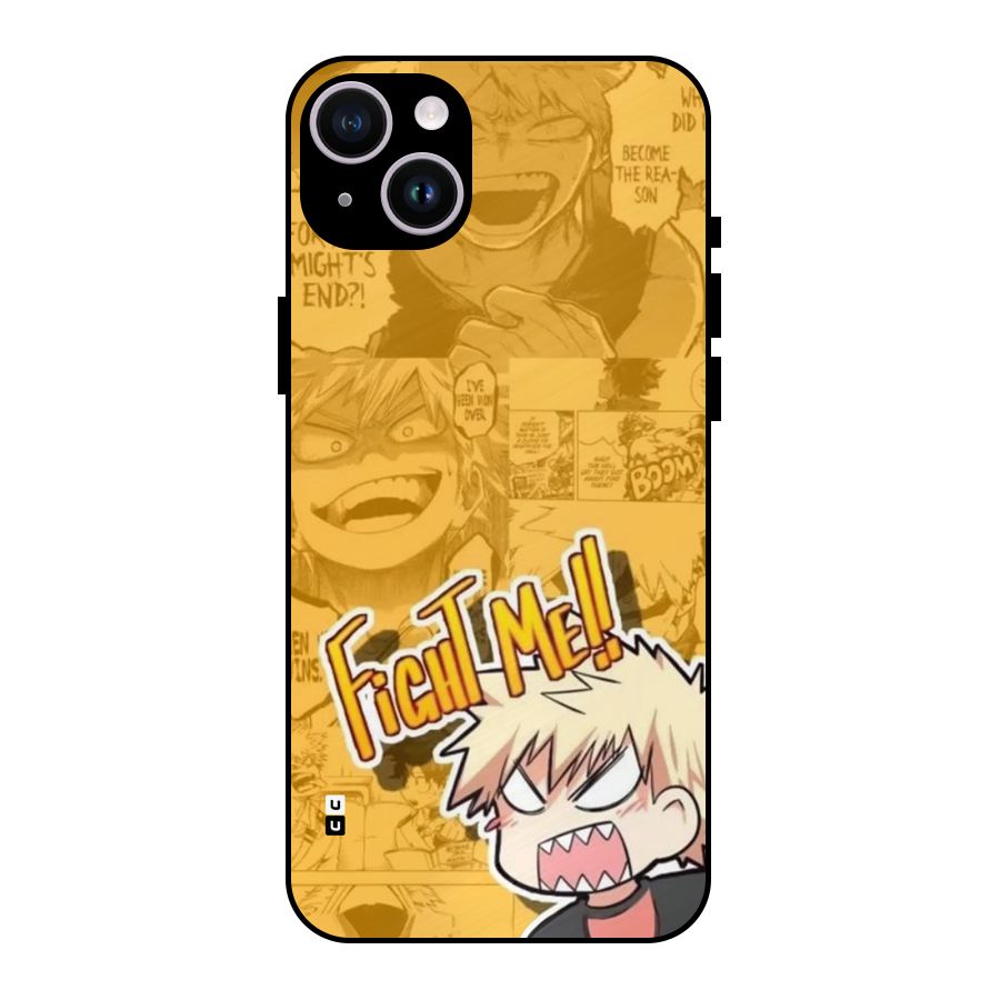 Fight Me Challenge Metal Back Case for iPhone 14 Plus
