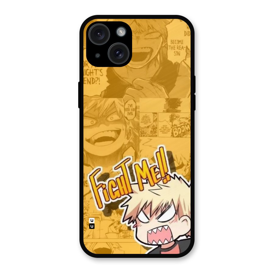 Fight Me Challenge Metal Back Case for iPhone 15 Plus