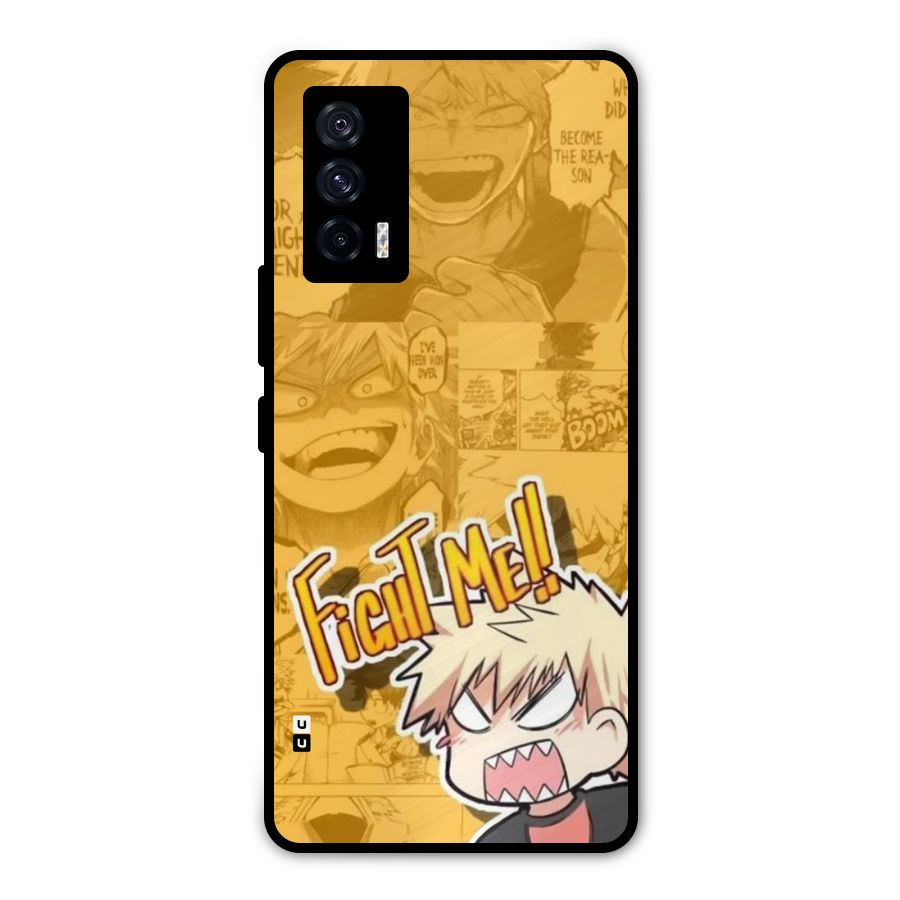 Fight Me Challenge Metal Back Case for iQOO 7 5G