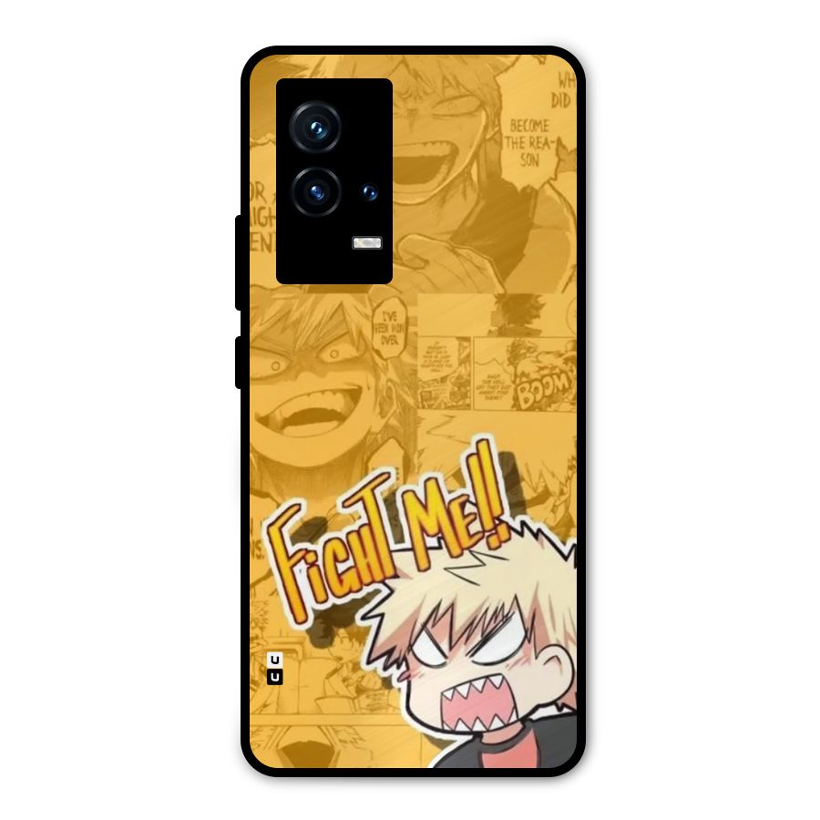Fight Me Challenge Metal Back Case for iQOO 9 5G