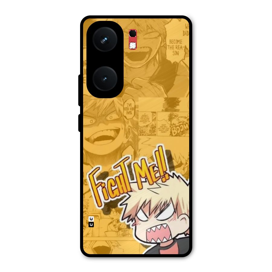 Fight Me Challenge Metal Back Case for iQOO Neo 9 Pro