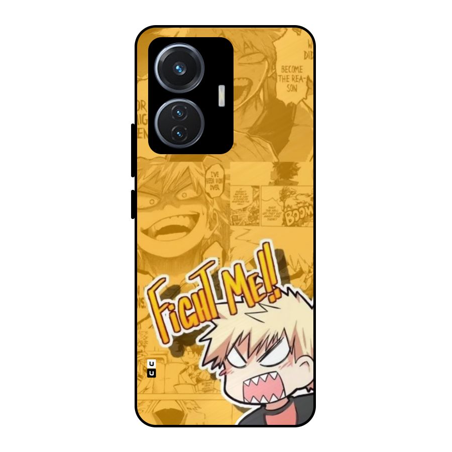 Fight Me Challenge Metal Back Case for iQOO Z6 44W