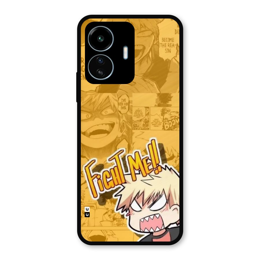 Fight Me Challenge Metal Back Case for vivo iQOO Z6 Lite 5G