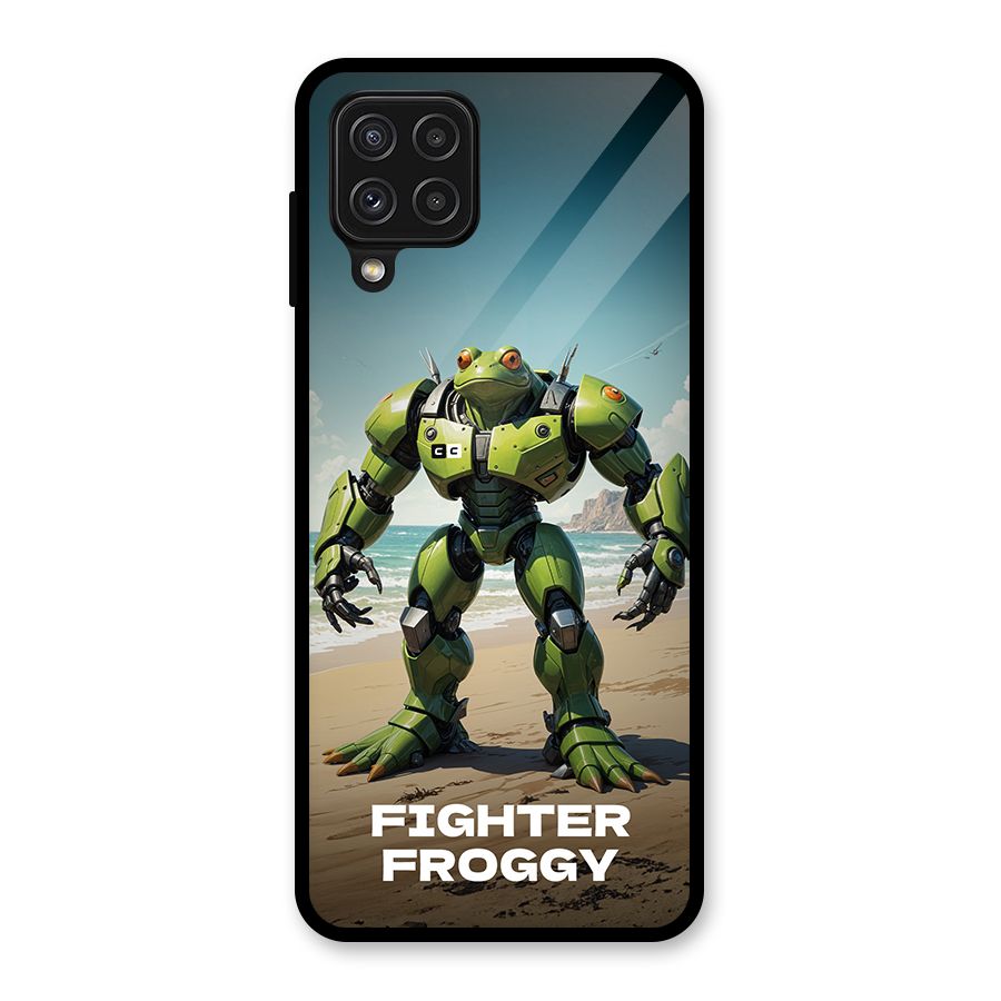 Fighter Froggy Glass Back Case for Galaxy A22 4G