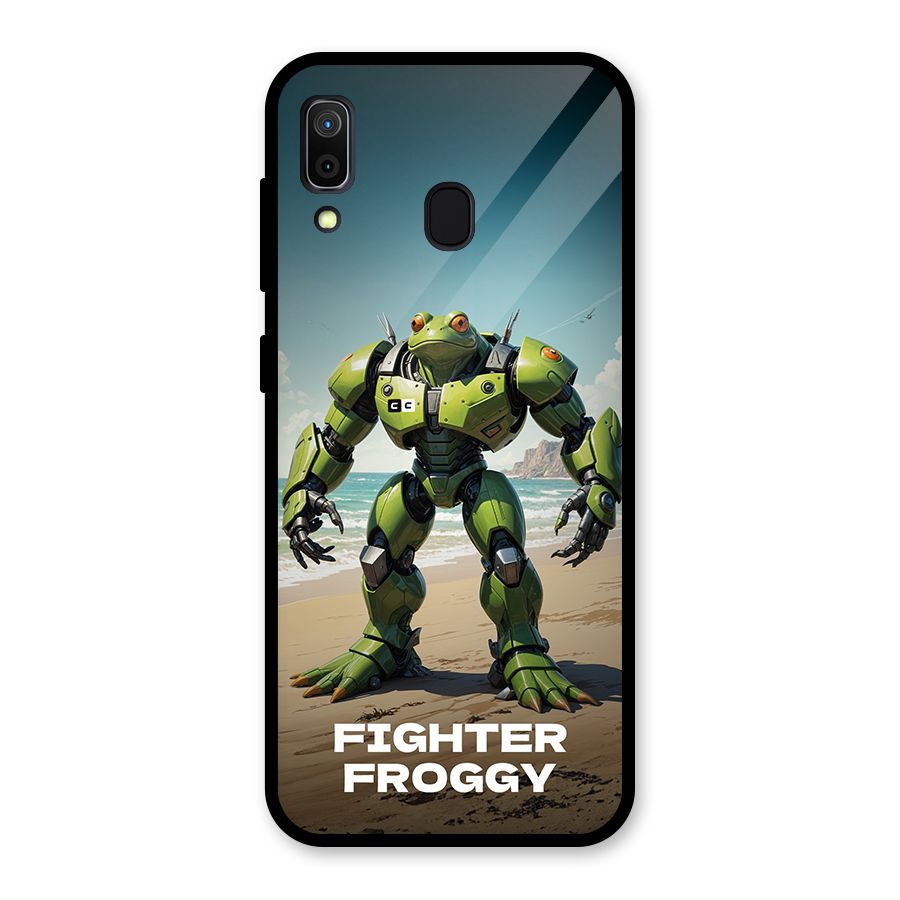 Fighter Froggy Glass Back Case for Galaxy A30