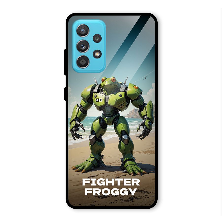 Fighter Froggy Glass Back Case for Galaxy A52s 5G