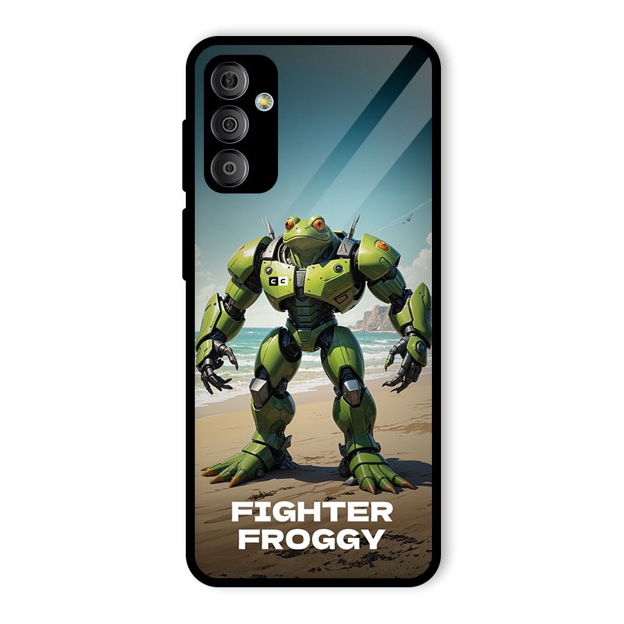 Fighter Froggy Glass Back Case for Galaxy F23