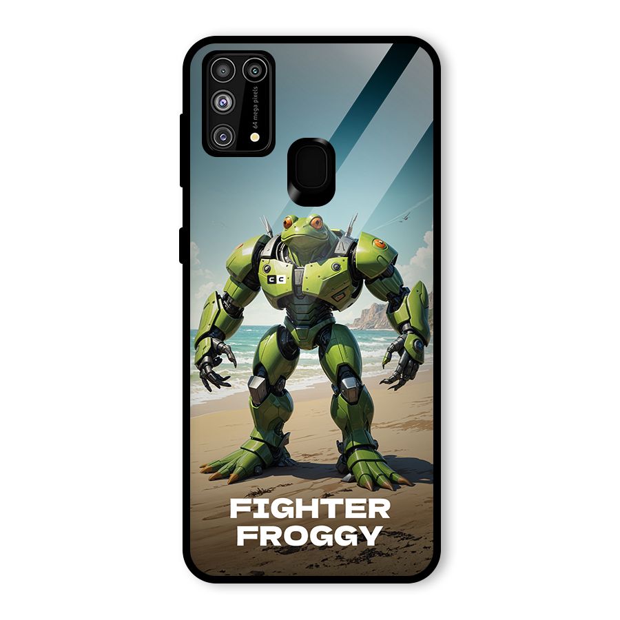 Fighter Froggy Glass Back Case for Galaxy F41