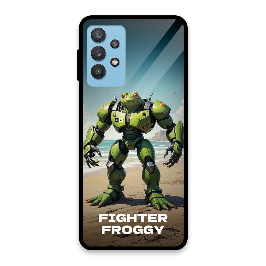 Fighter Froggy Glass Back Case for Galaxy M32 5G