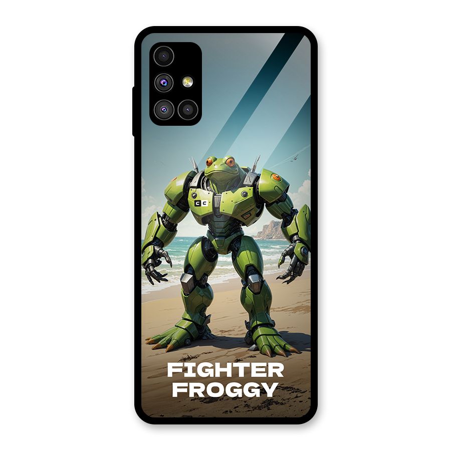 Fighter Froggy Glass Back Case for Galaxy M51