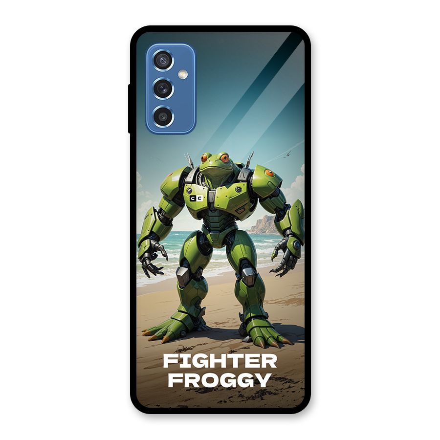 Fighter Froggy Glass Back Case for Galaxy M52 5G