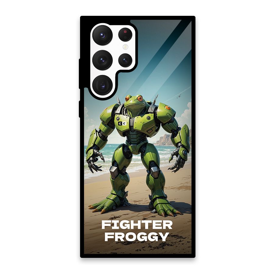 Fighter Froggy Glass Back Case for Galaxy S22 Ultra 5G