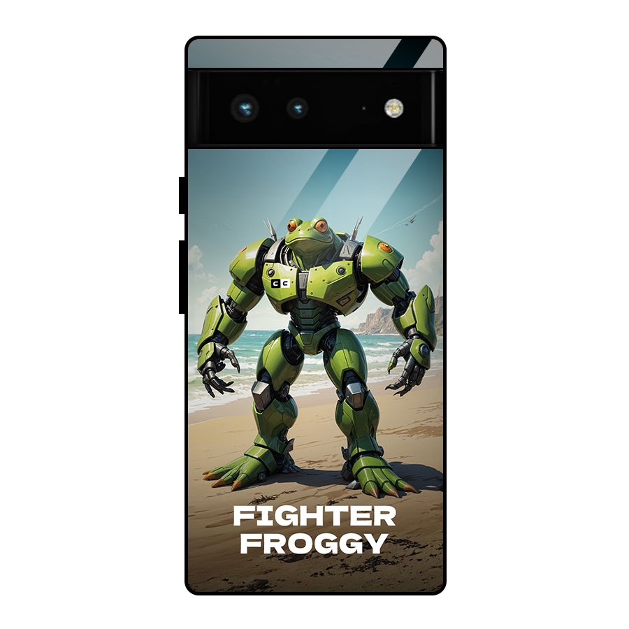 Fighter Froggy Glass Back Case for Google Pixel 6