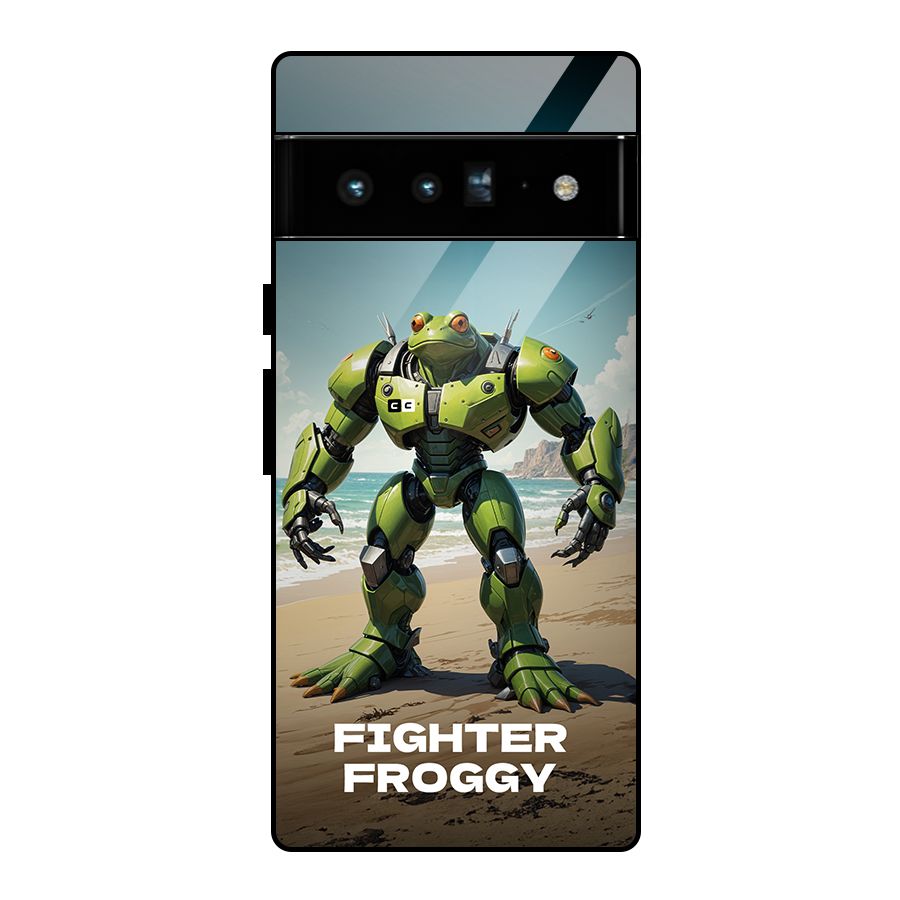 Fighter Froggy Glass Back Case for Google Pixel 6 Pro