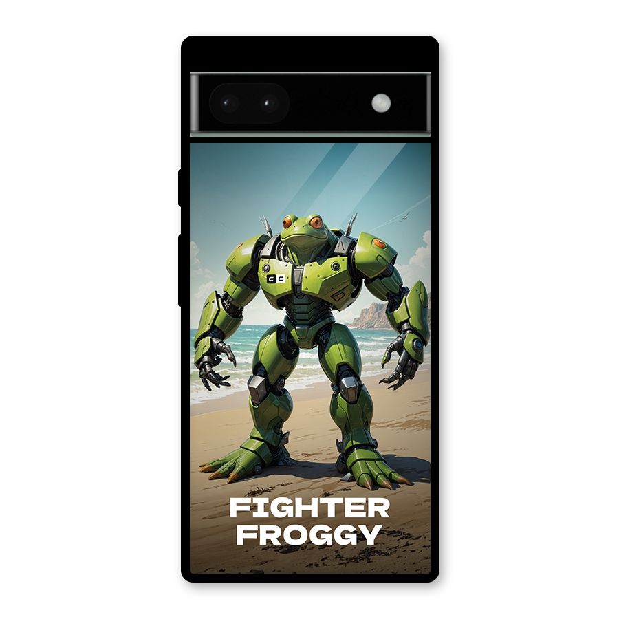 Fighter Froggy Glass Back Case for Google Pixel 6a