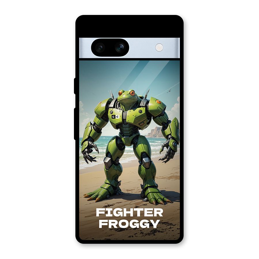 Fighter Froggy Glass Back Case for Google Pixel 7a