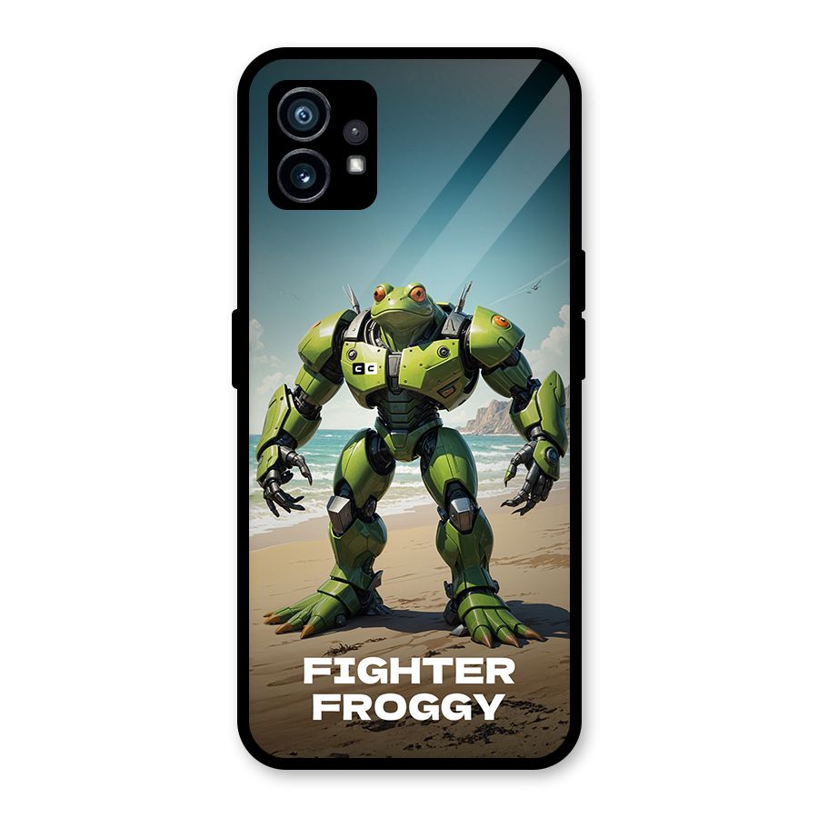 Fighter Froggy Glass Back Case for Nothing Phone 1
