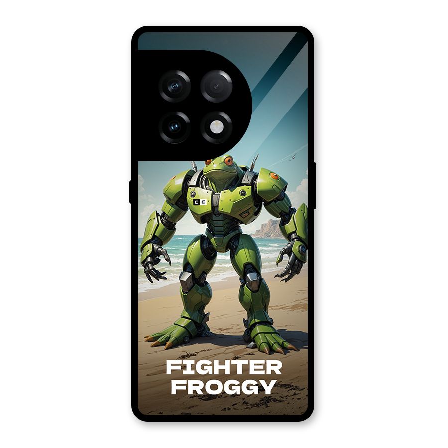Fighter Froggy Glass Back Case for OnePlus 11R