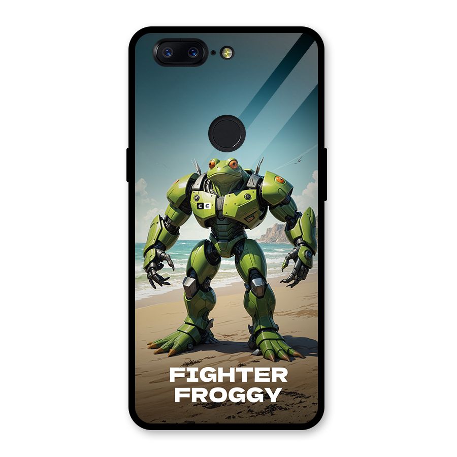 Fighter Froggy Glass Back Case for OnePlus 5T