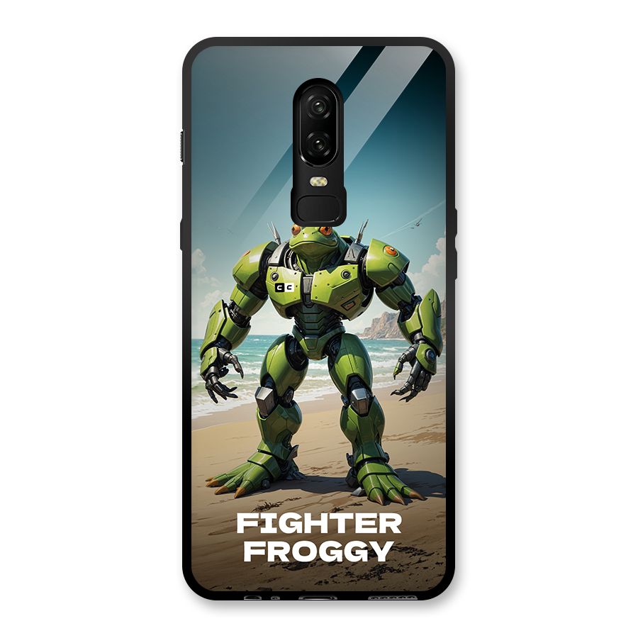Fighter Froggy Glass Back Case for OnePlus 6