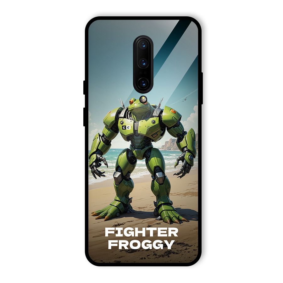 Fighter Froggy Glass Back Case for OnePlus 7 Pro
