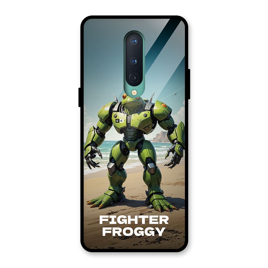 Fighter Froggy Glass Back Case for OnePlus 8